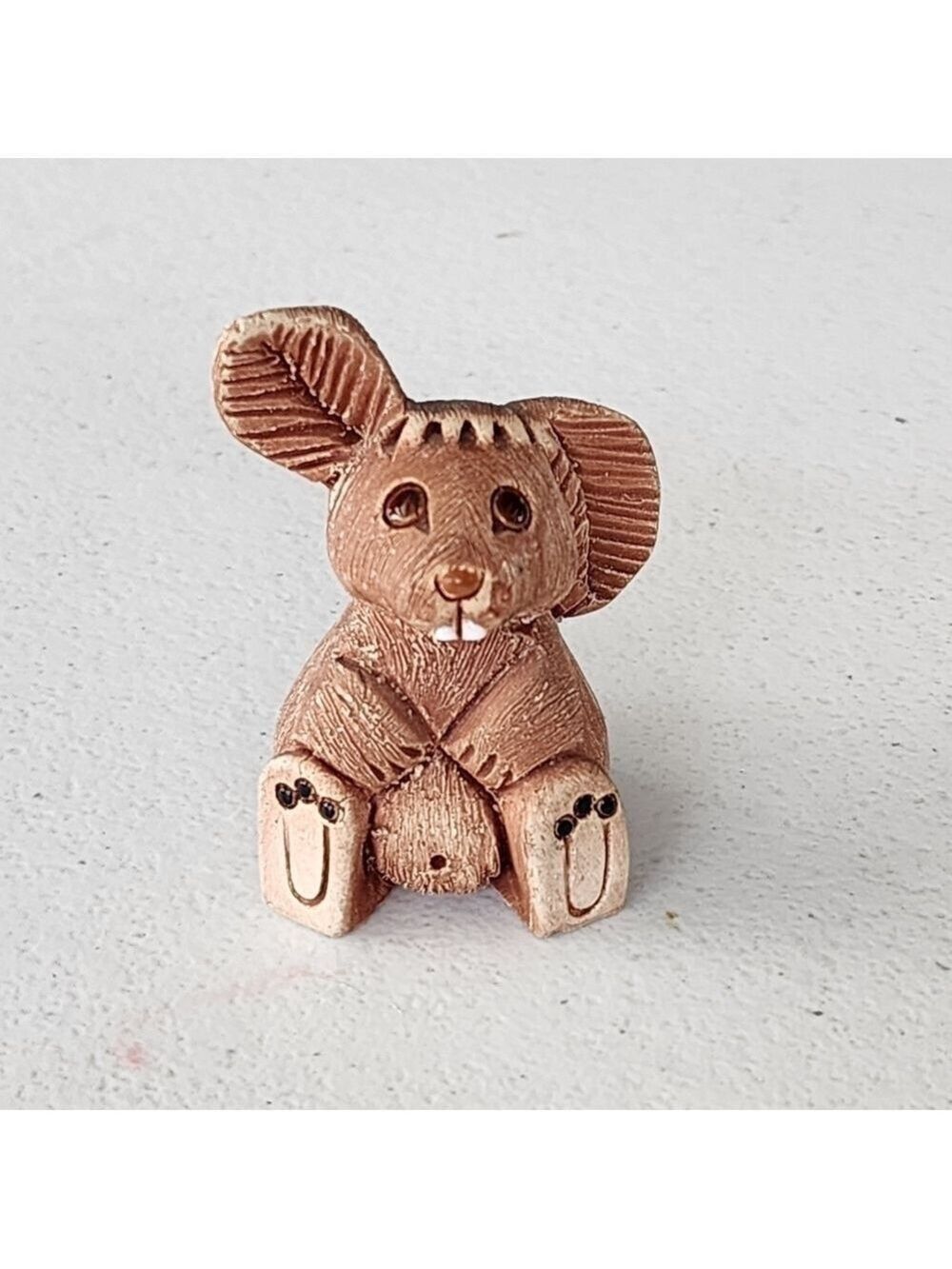 Artesania Rinconada Baby Bunny Rabbit Floppy ear Figurine hand carved